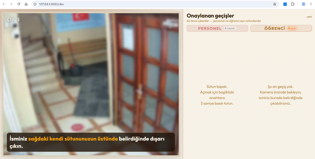Çıkış Kapısı Özel Aynası
